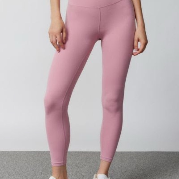 Splits59 Medium Airweight High-Waist 7/8 pink Leggings - Picture 2 of 5